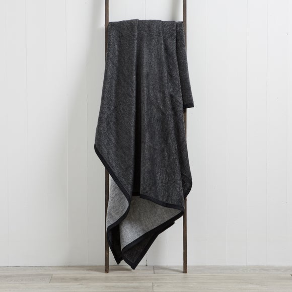 Dunelm charcoal throw new arrivals