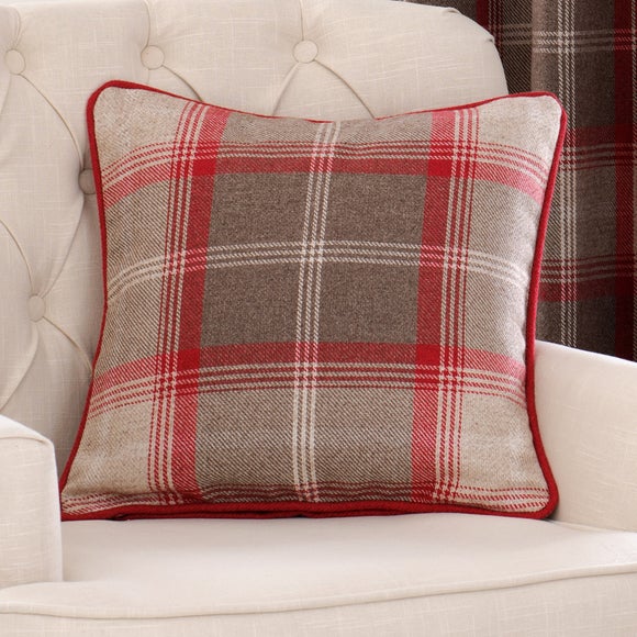 red check cushions
