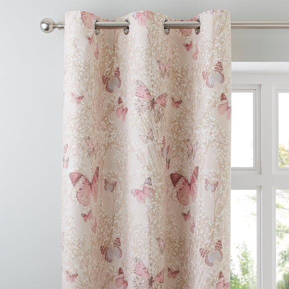 dunelm pink curtains