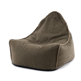 Khaki Canvas Bean Bag Chair