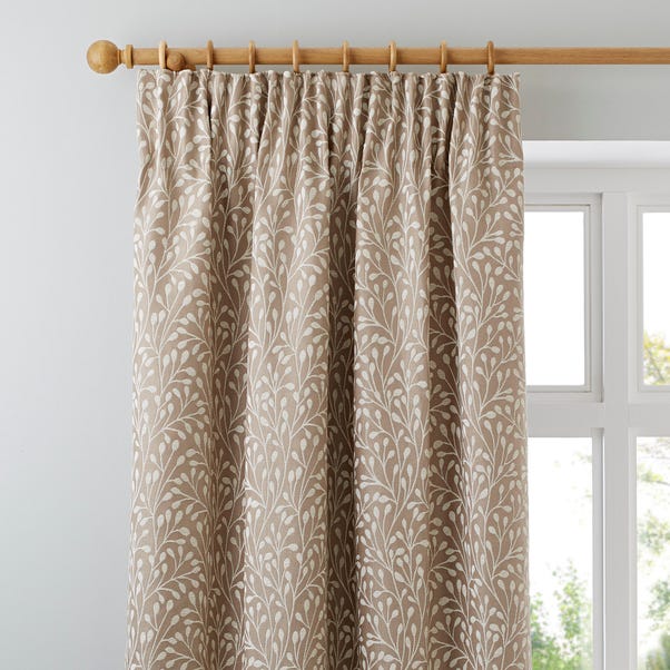 Willow Cream Pencil Pleat Curtains Dunelm, Beige And Gold Curtains