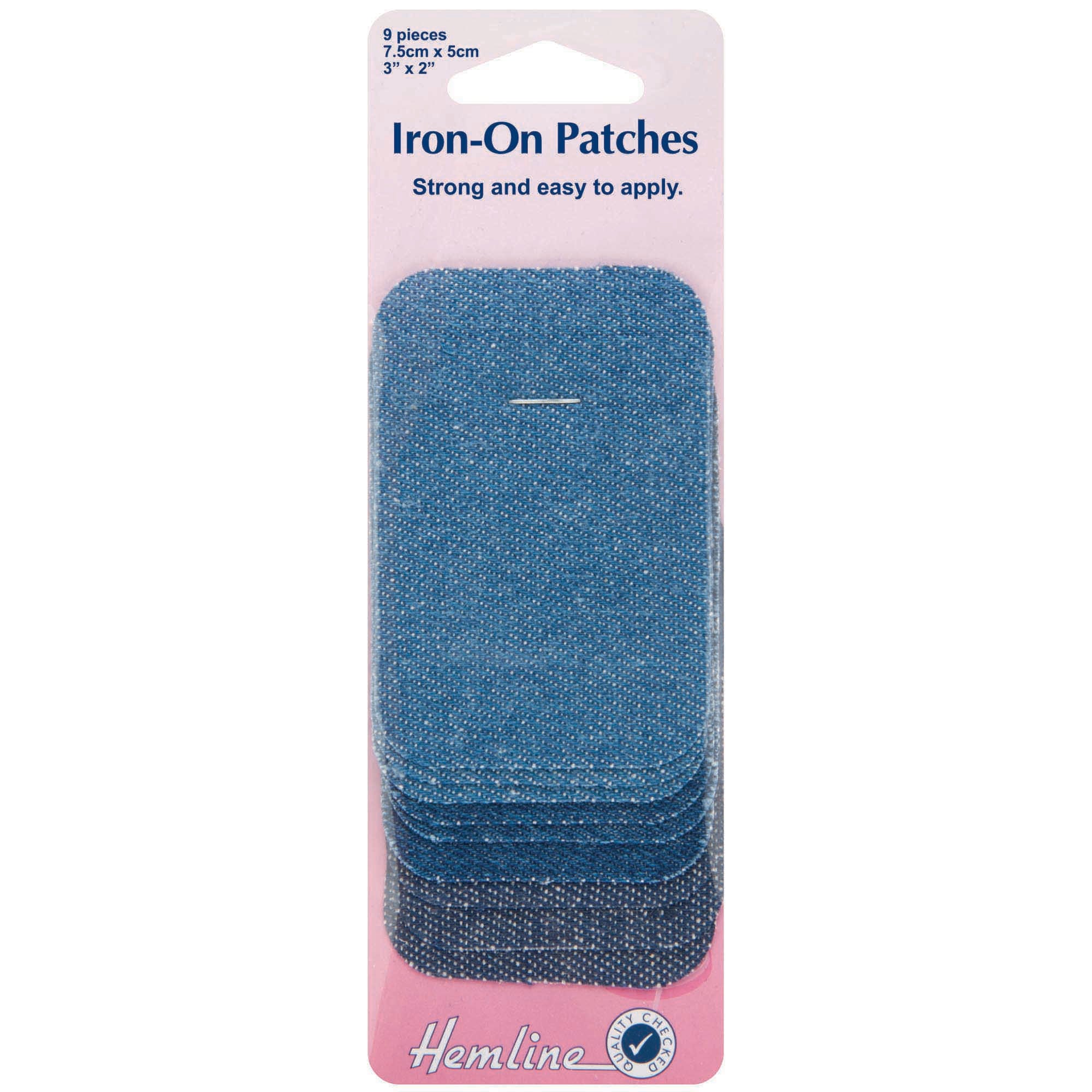 Blue Jeans Denim Patches 4 Rolls Inside and Outside Iron On