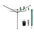 Brabantia 4 Arm Liftomatic Rotary Washing Line with Accessories,  50m Silver