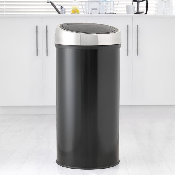 Spectrum Black 30 Litre Top Press Bin Dunelm spectrum-black-30-litre-top-press-bin-dunelm