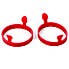 Red Silicone Pair of Egg Rings Red