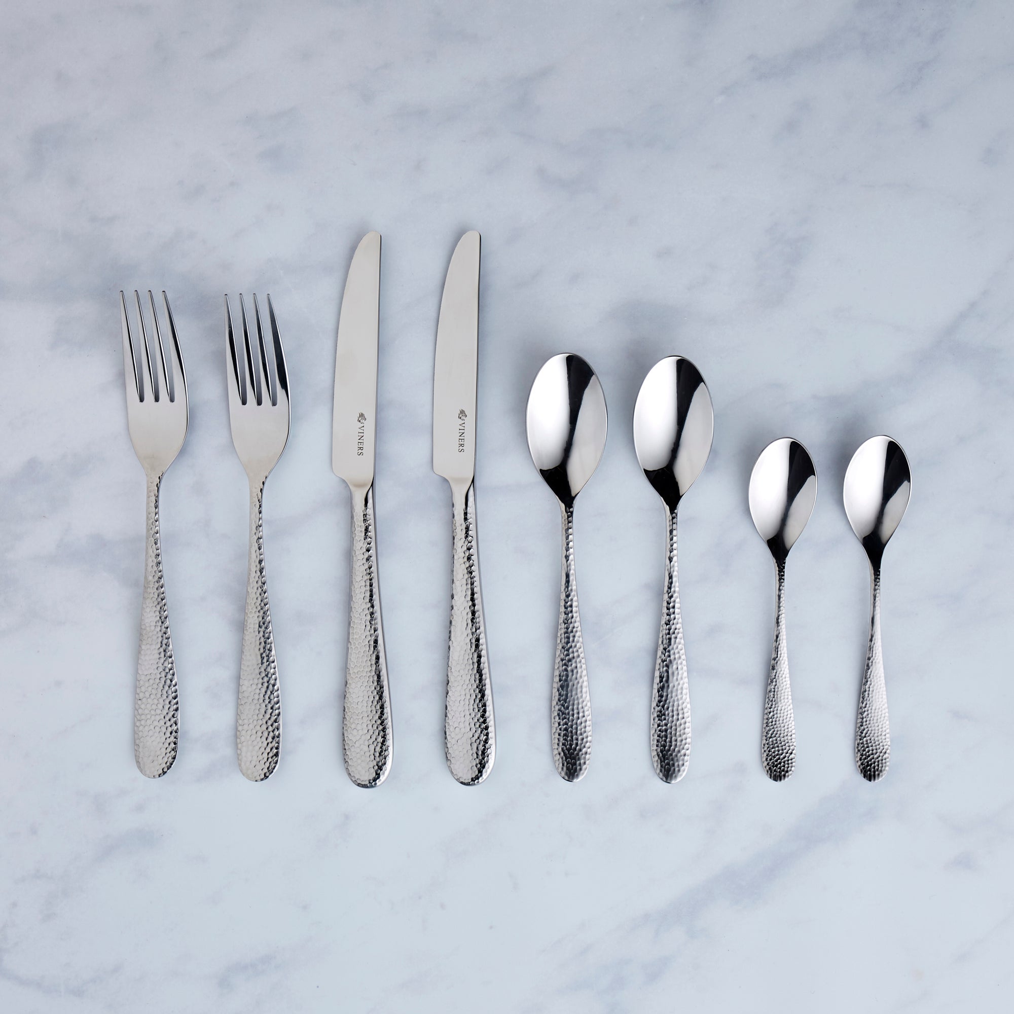 Image of Viners Glamour 24 Piece Cutlery Set Silver