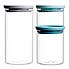 Brabantia Set of 3 Glass Jars Clear