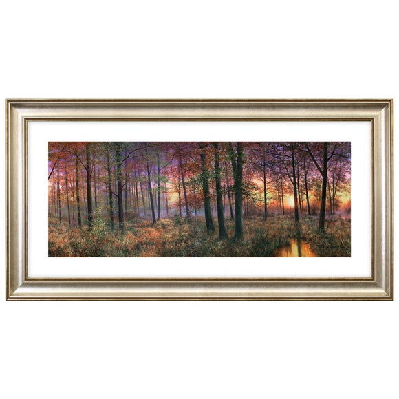 Dorma Golden Coppice Dawn Framed Print Dunelm