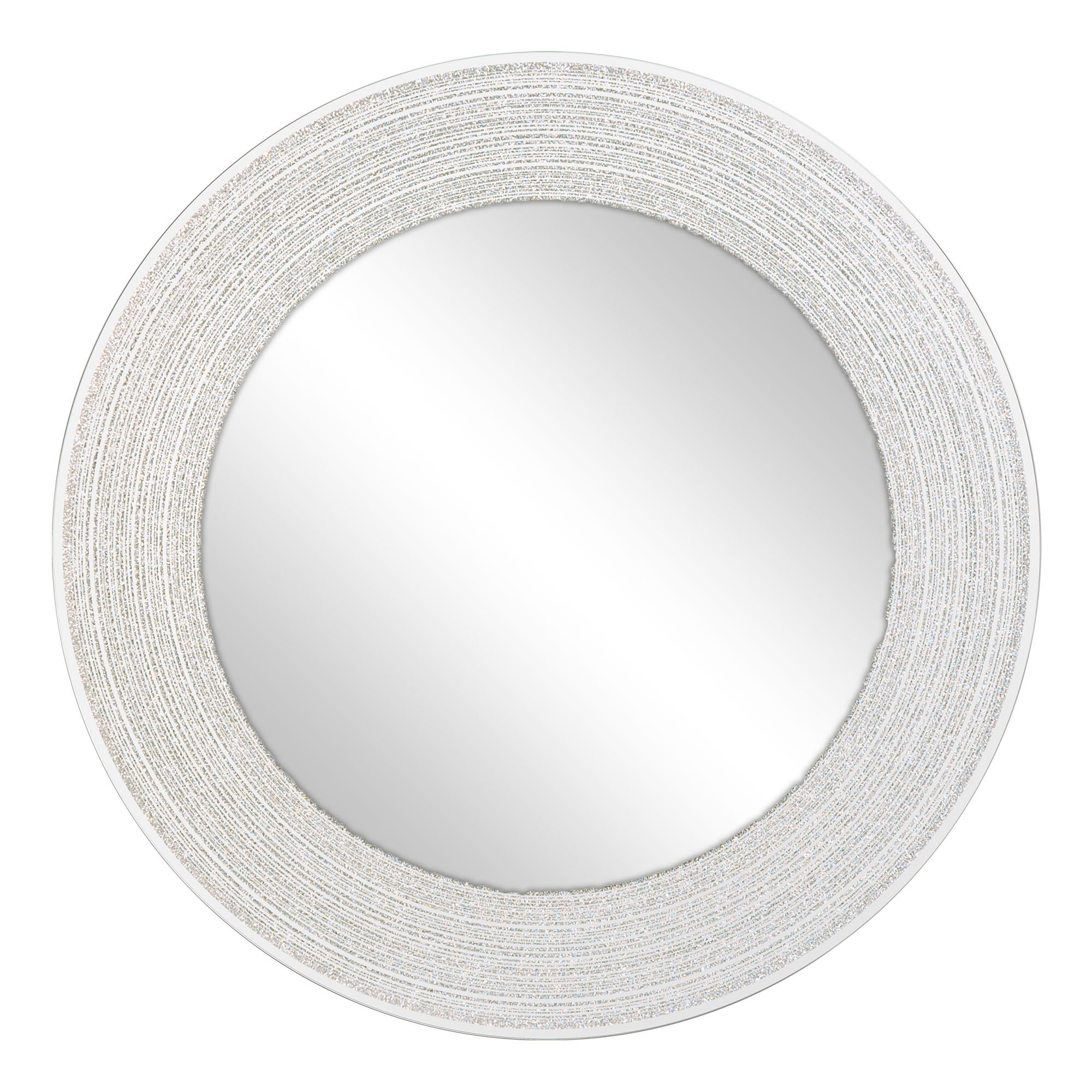 Sparkle Round Wall Mirror 50cm Silver