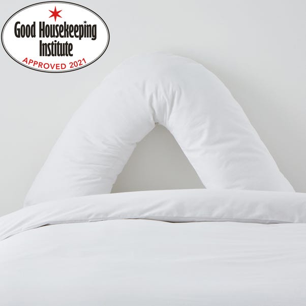 Non Iron Plain Dye White V-Shaped Pillowcase image 1 of 1