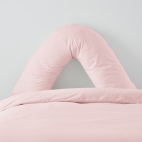 Non Iron Plain Dye Dusky Pink V-Shaped Pillowcase