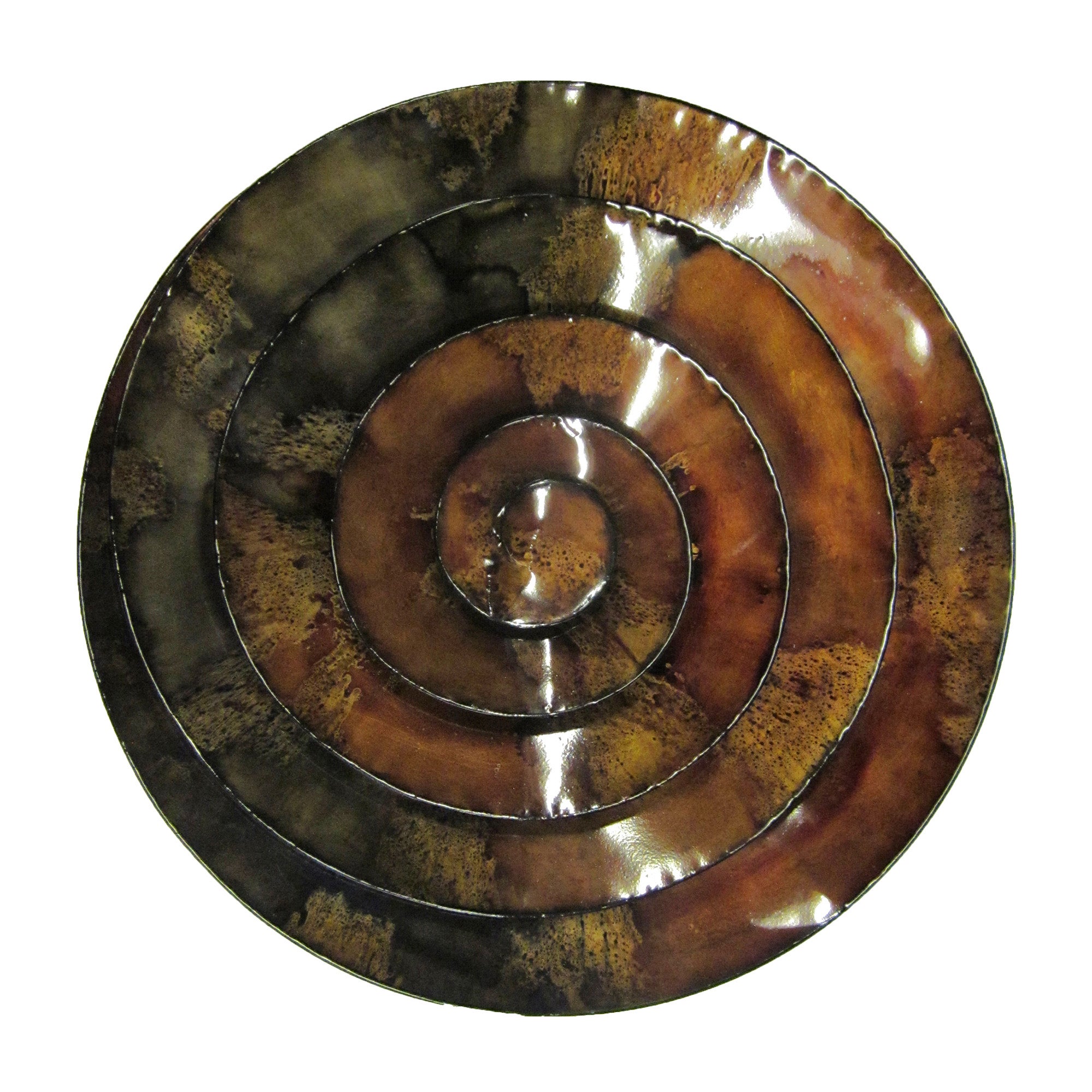 Photo of Spiral wall art chocolate brown