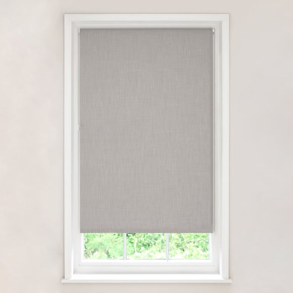 Grey Made To Measure Patterned Dim-out Complete Roller Blind Serene Concrete 