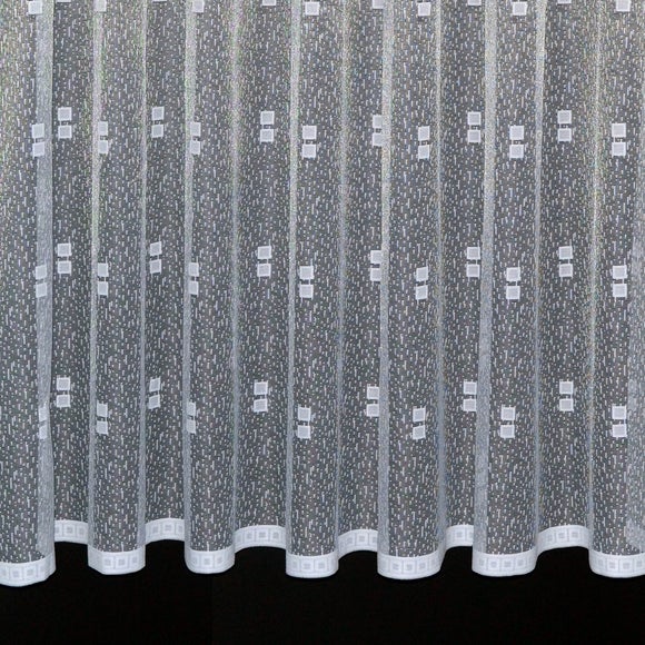 Photo 2 of By The Metre White Echo Lace Fabric