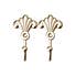 Champagne Pack of 2 Toulouse Scroll Hooks Champagne