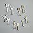 Champagne Pack of 2 Toulouse Scroll Hooks Champagne
