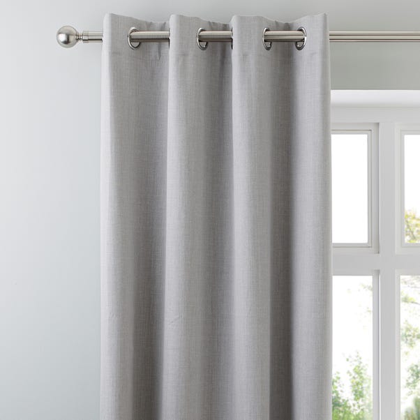 Solar Grey Blackout Eyelet Curtains Dunelm Solar Grey Blackout Eyelet Curtains, Light Grey Curtains Bedroom Eyelet