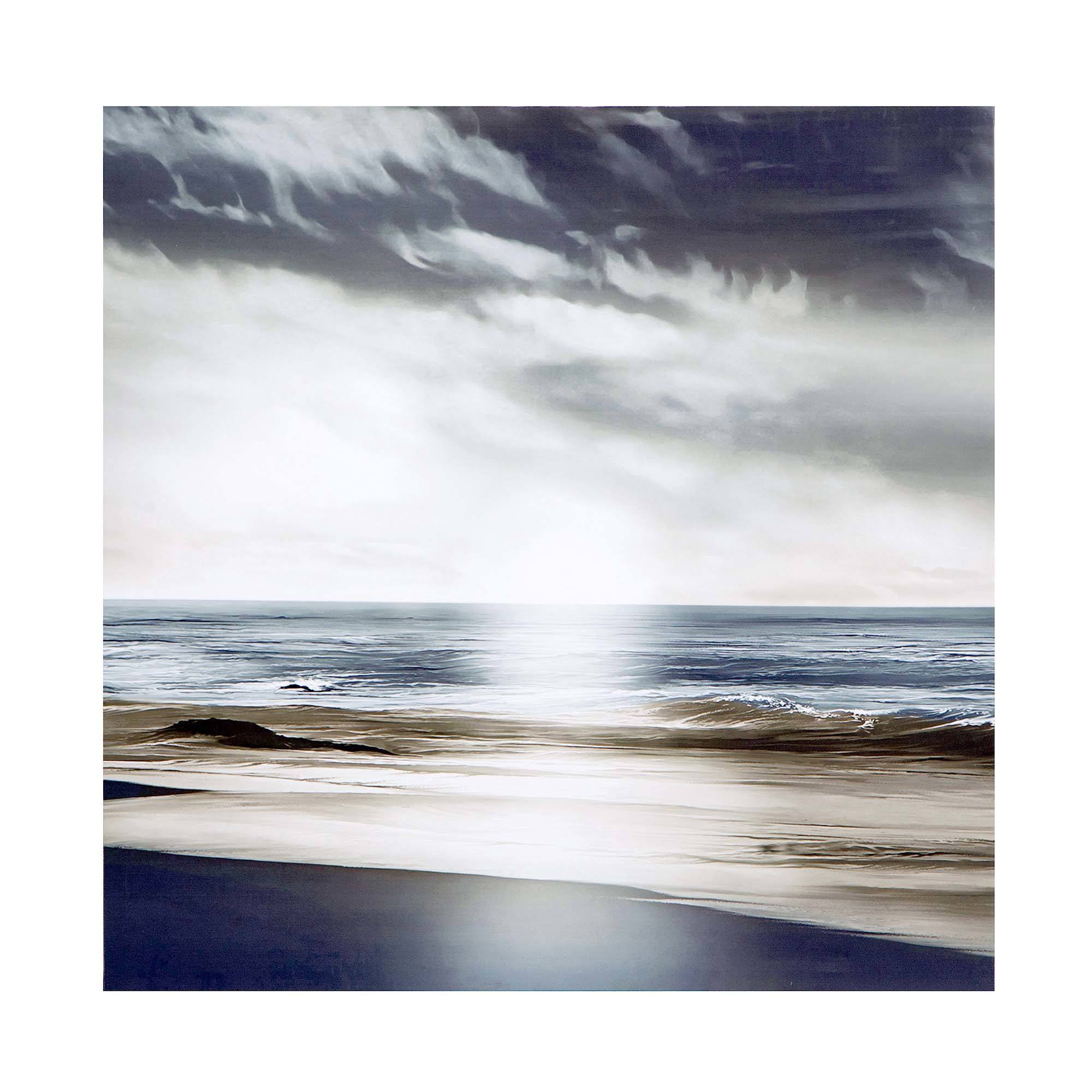 Grey Simplicity Waves Canvas | Dunelm