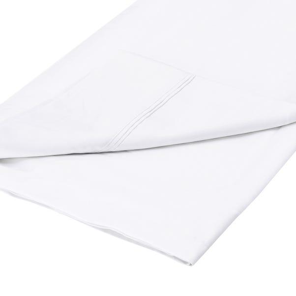 Dorma 500 Thread Count 100% Cotton Sateen Plain Flat Sheet image 1 of 2