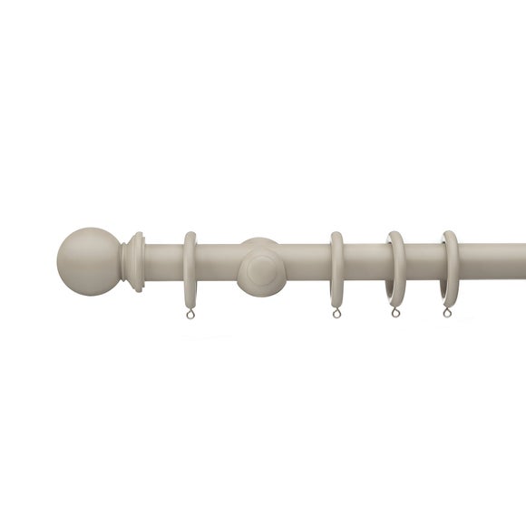 Swish Romantica Fixed Wooden Curtain Pole With Rings