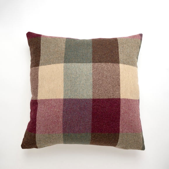 Dunelm grey check cushions sale