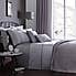 Owen Embroidered Grey Duvet Cover  undefined