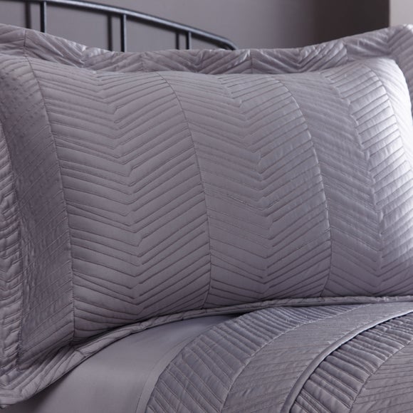 grey pillow sham
