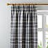 Highland Check Dove Grey Pencil Pleat Curtains  undefined