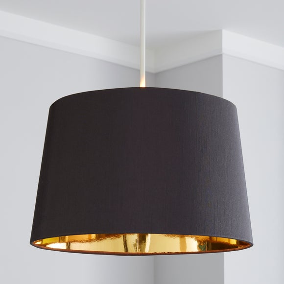 Grey and discount gold lampshade