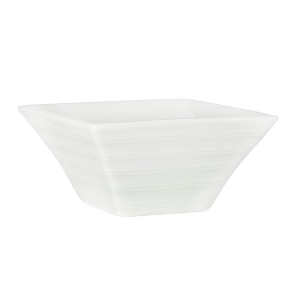 Purity Ribbed Square Dip Dish White