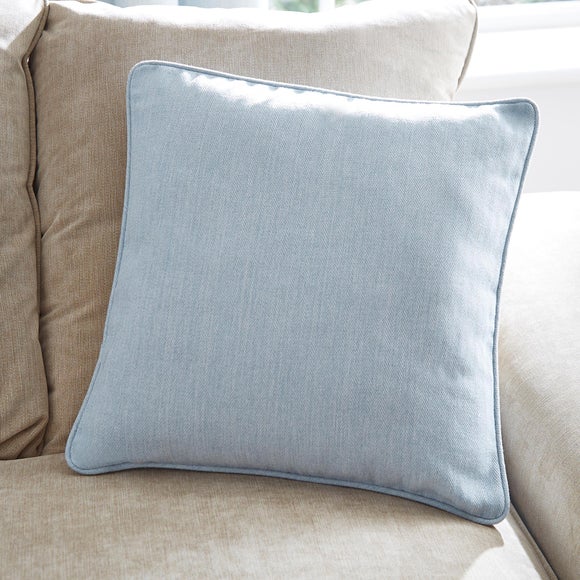 Pale blue shop cushions and throws