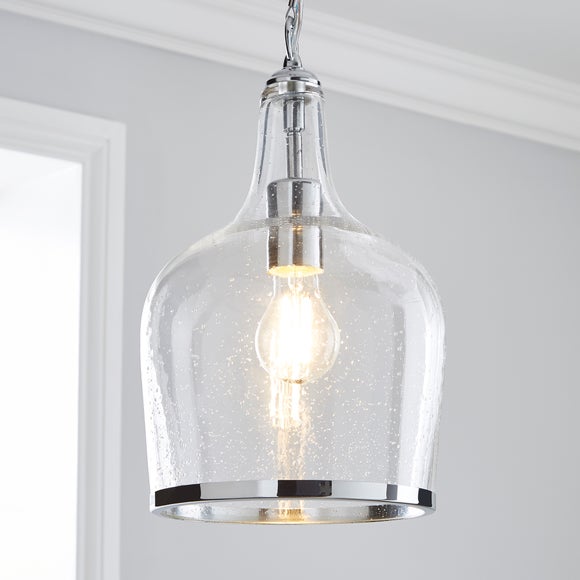 Lenny 1 Light Pendant Glass Ceiling 