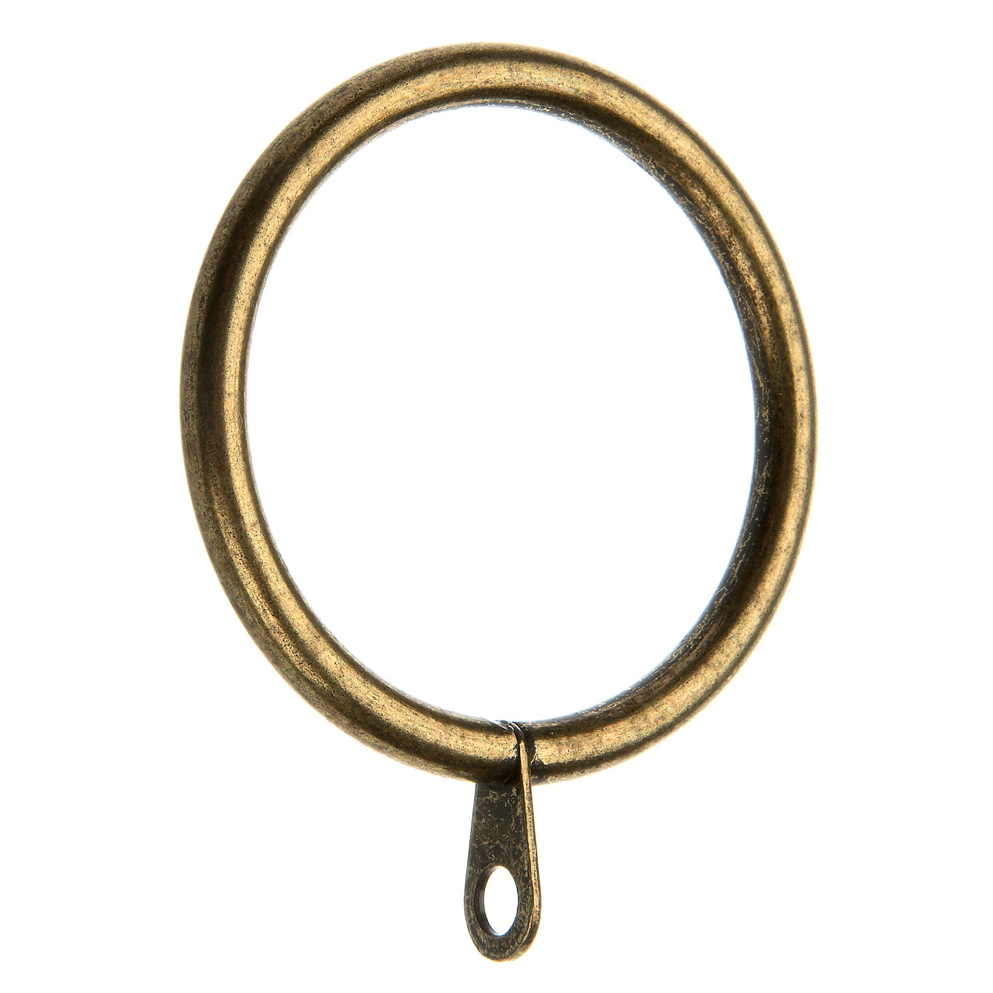 Mix And Match Pack Of 6 Metal Curtain Rings Brown