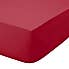 Kids Non Iron Plain Dye Red 25cm Fitted Sheet  undefined