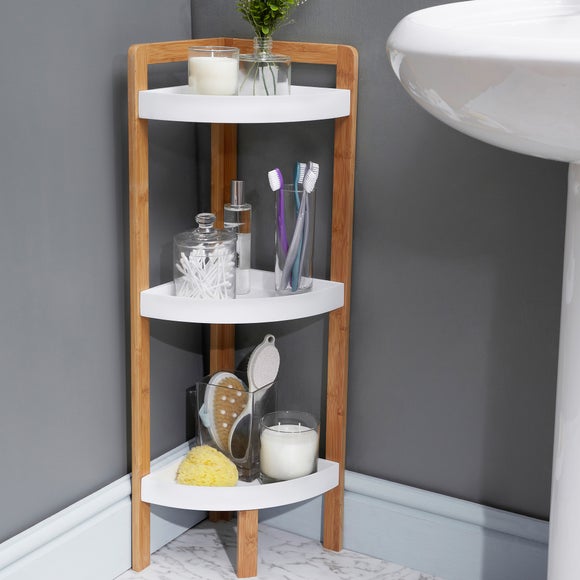 bathroom corner storage