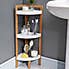Elements Bamboo 3 Tier Corner Caddy White