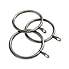 Pack of 12 Holford Curtain Rings Satin Silver