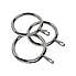 Pack of 12 Holford Curtain Rings Chrome