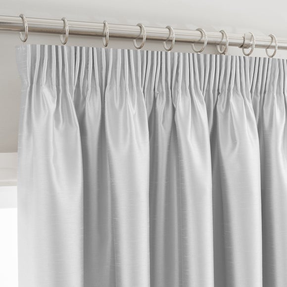 Montana Silver Pencil Pleat Curtains 