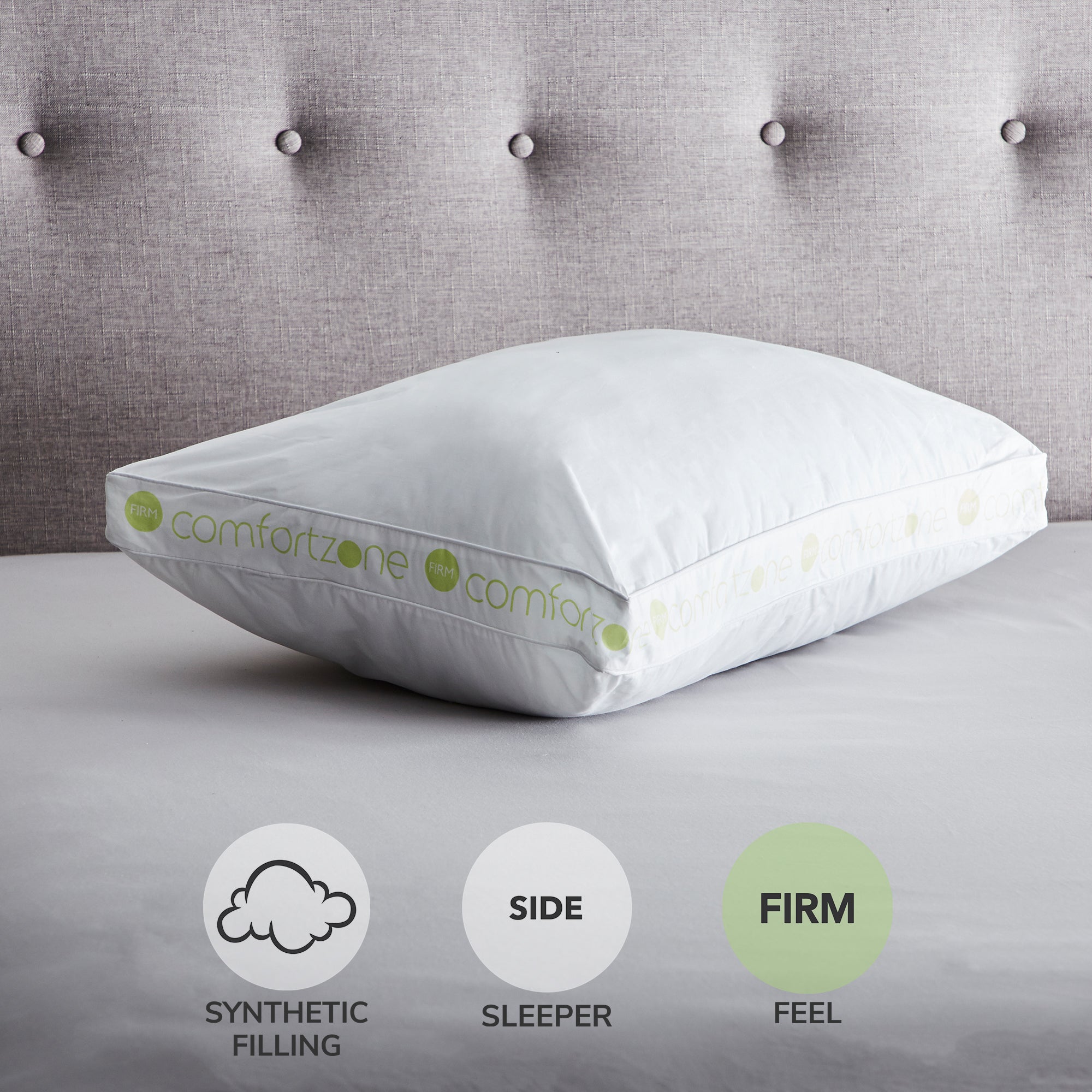 Comfortzone Anti-Allergy Side Sleeper Box Pillow
