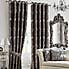Versailles Charcoal Eyelet Curtains  undefined