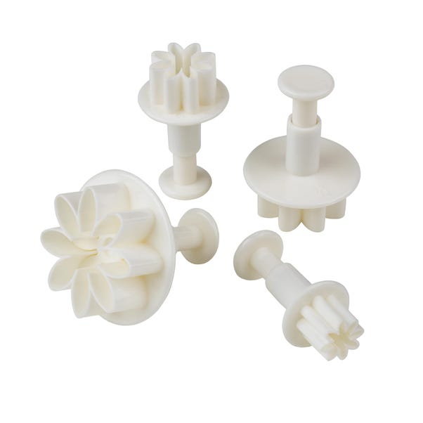 Tala 4 Daisy Plunger Cutters White
