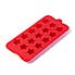 15 Slot Silicone Star Ice Cube Tray Red
