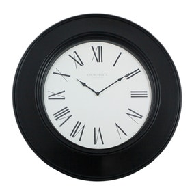 Grantham 75cm Station Wall Clock Black