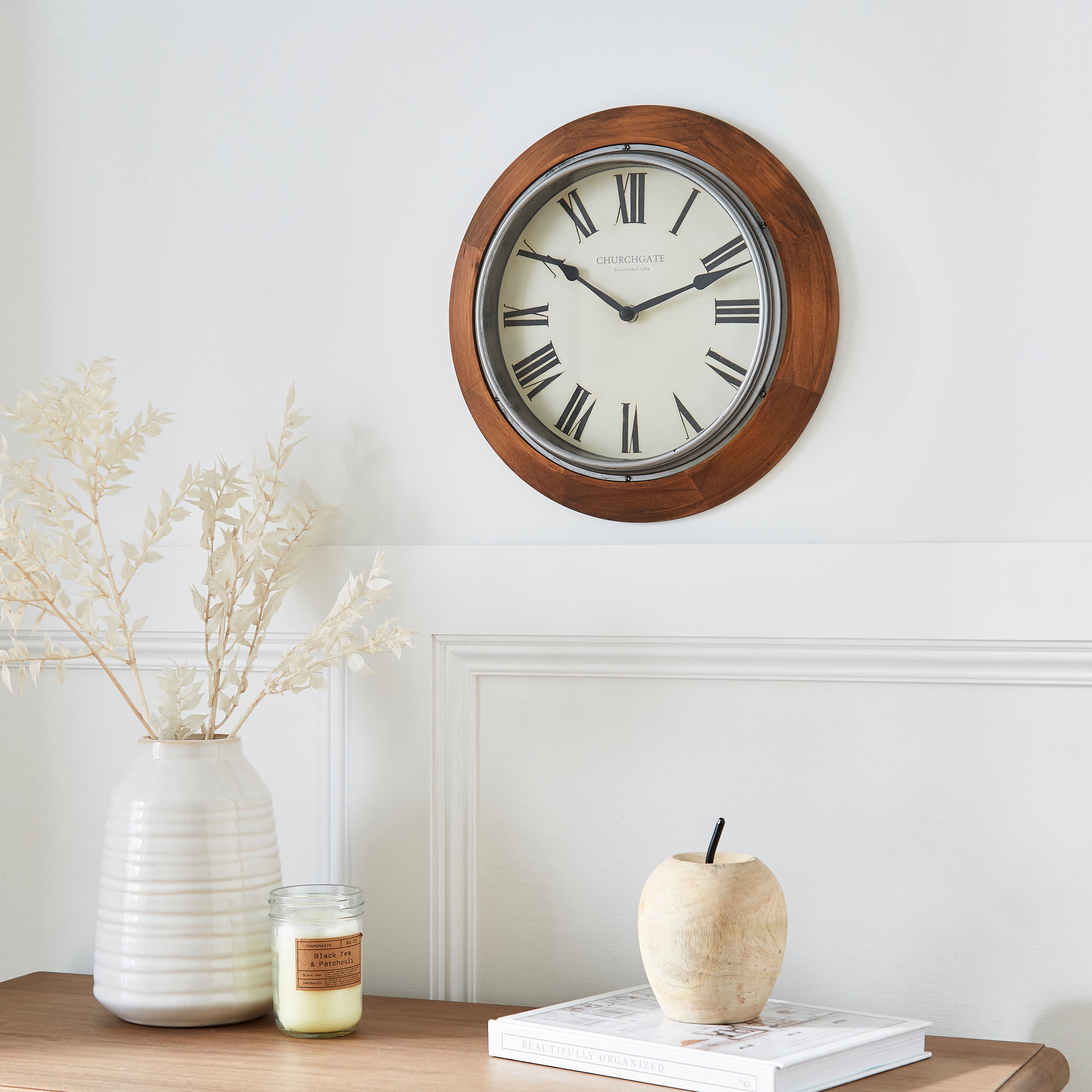 Wooden Edge Wall Clock