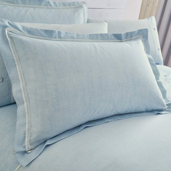 oxford border pillowcase