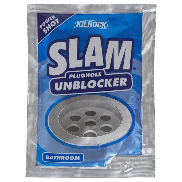 Kilrock Slam Bathroom Plughole Unblocker Blue