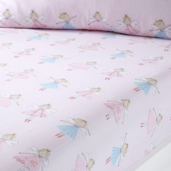 Fairies Pink Fitted Sheet  undefined