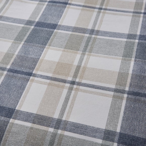 Harrison Blue Reversible Duvet Cover and Pillowcase Set Dunelm