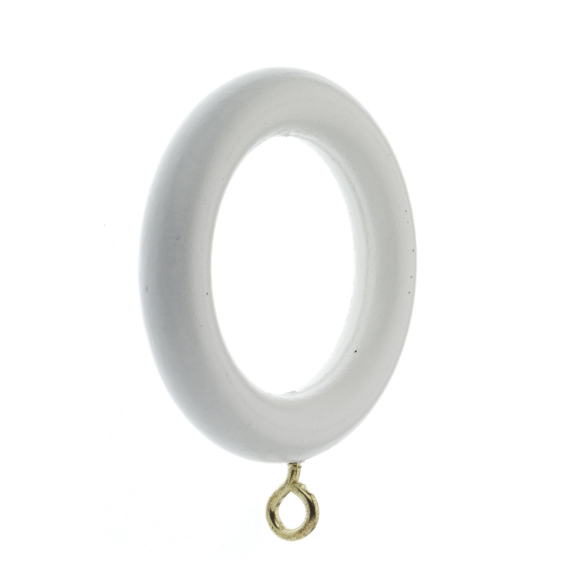 Pack Of 12 Maine White Curtain Rings Dia 28mm White